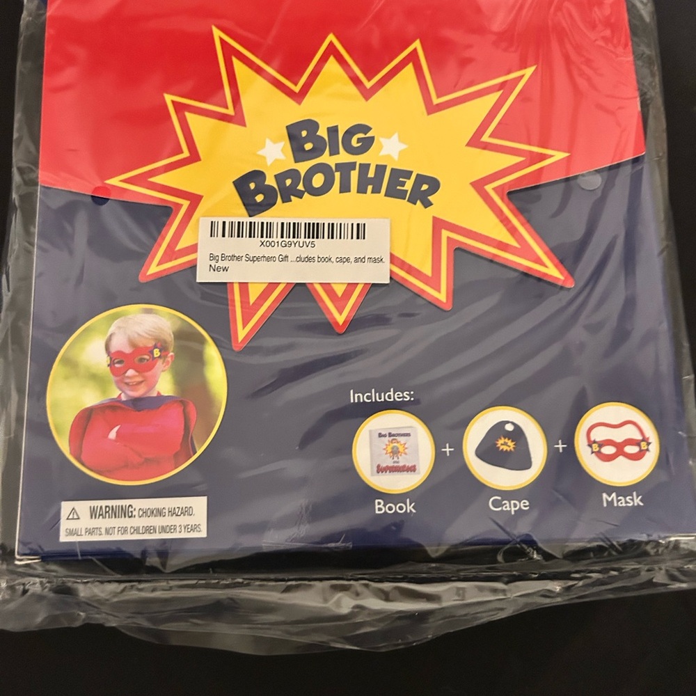 Big Brother Superhero 3 Piece Gift Set For Children Ages 3-7 Years Old/New